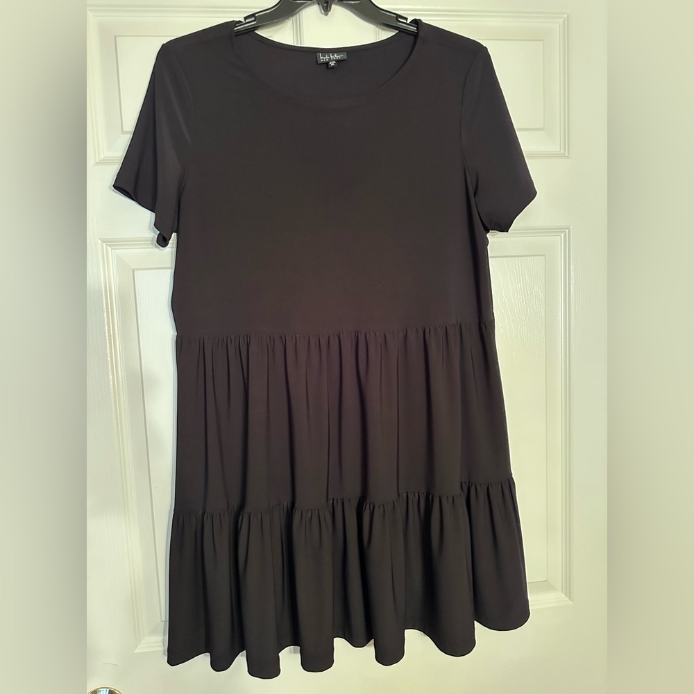 Chic Black Tiered Dress